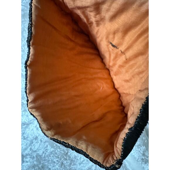 Raffia/Straw Tea Cozy raffia straw cottage Primitive Lined berry 10x8” - Picture 14 of 16